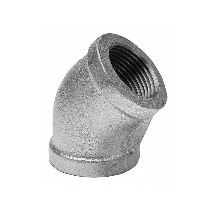 Malleable Iron Fitting 45 Degree Elbow